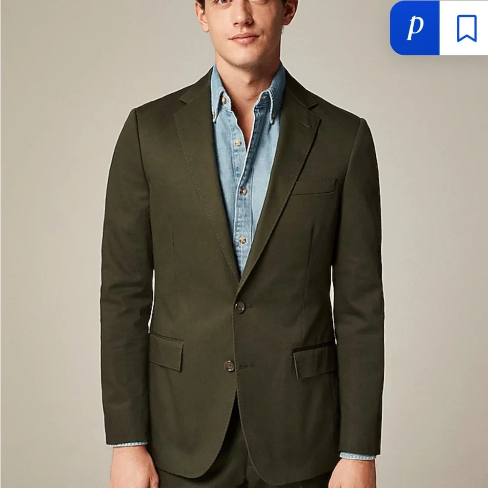 J. Crew ludow forest green suit, NWT - Picture 2 of 5
